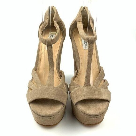 Steve Madden platforms sz 8.5 P-gabbi suede chunky - Picture 4 of 14